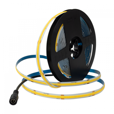 LED-Streifen COB 7W/m 630lm/m 320LED/m 24V 4000K Neutral IP20 Reel 5m + Netzteil + Fernbedienung Ecolight