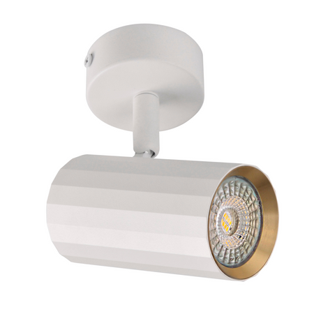 Wand- und Deckenstrahler GU10 Weißgold NICEA Sanico Goldlux