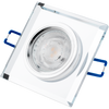 Glas-Einbaustrahler GU10, MR16 Einbauspot HALOGEN Quadrat Fest ARIEL LUMILED