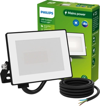 LED-Flutlicht Reflektor 10W 950lm 3000K IP65 Schwarz Lois Philips