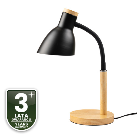 Schreibtischlampe Schule Zeichentisch Dekorativ E27 NIKO Schwarz Lumiled