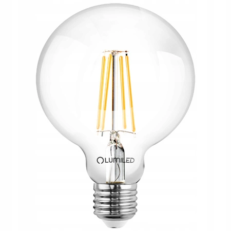 LED Lampen E27, Glühbirne G95 8W = 75W 4000K neutral Globe Glühfaden LUMILED