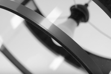 Leone Hängelampe 1xE27 Metall und PVC Lampex transparenter Schirm im modernen Stil