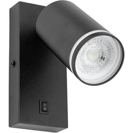 GU10 RING Wandleuchte mit schwarzem Schalter