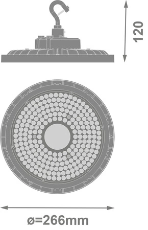 LED-Industrieleuchte 145W 25500lm Schwarz IP66 IK10 High Bay V Ledvance