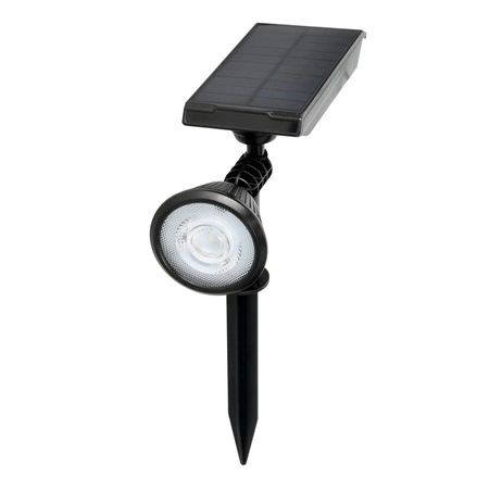 Solar Gartenmast Outdoor Stehend LED 6000K Kalt IP44 Schwarz Lance Kobi