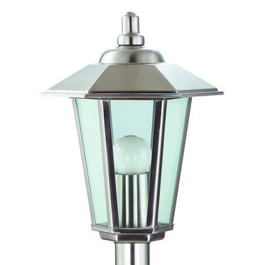 Outdoor LED Gartenlampe JUPITER E27 Mast 80cm Silber Volteno
