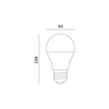 LED-Lampe E27 Ball 7W 600lm 3000K Warm 270° Kobi