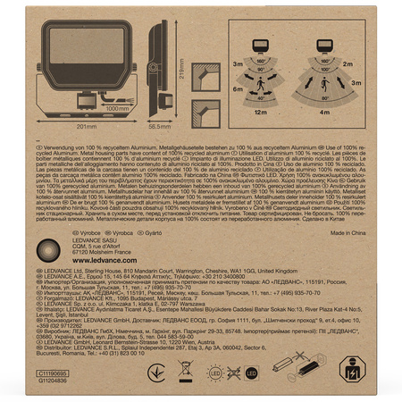 LED-Flutlicht 41W 6000lm 4000K IP65 Weiß mit Bewegungssensor LEDVANCE Flutlicht