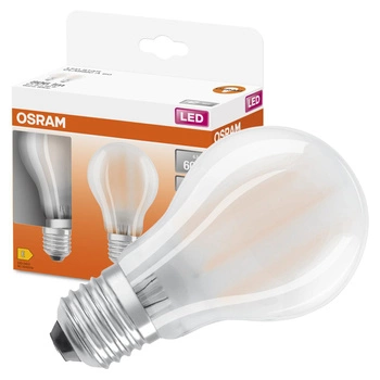 2x LED Lampen E27 A60 7W = 60W 806lm 2700K Wärme 300° Filament OSRAM STAR