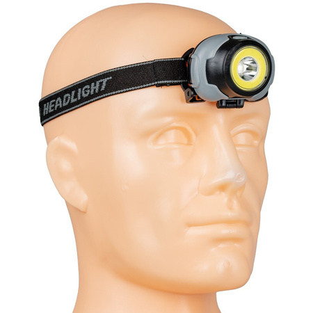 LED + COB 170lm Batterie-Kopftaschenlampe VA0119 Vayox