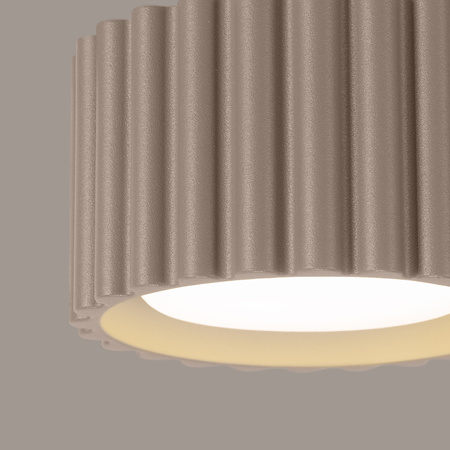 Anbauleuchte GX53 Aluminium Taupe Aura Deep Space SL.1817 Sollux