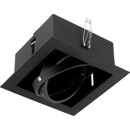 Einbaustrahler GU10, ES111 Einbauspot HALOGEN Quadrat beweglich Schwarz CANIS LUMILED