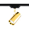 GU10 GOLD Stromschienenstrahler für einphasige Stromschienen Verstellbare Stromschienenleuchte SPOT-Lampe