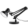 Schreibtischlampe E27, Zeichentisch-Schreibtischlampe mit Tischklemme Schwarz TOBI LUMILED