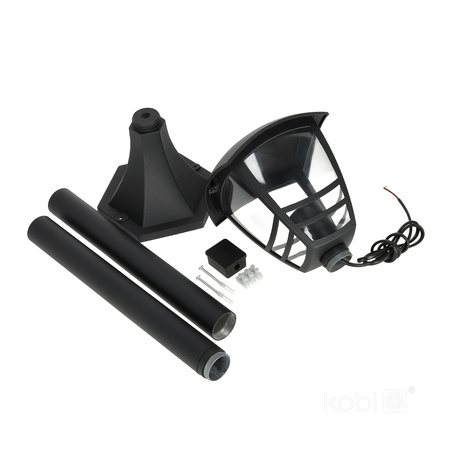 Gartenlampe Outdoor Post Standing LED E27 IP54 Schwarz Tvio Kobi