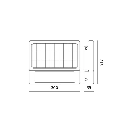 Solar LED Fluter HALOGEN MHC 10W 4000K 1080lm KOBI Bewegungsmelder