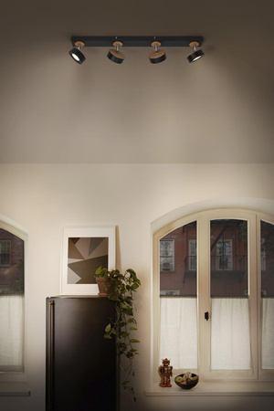 LED-Strahler 4-Punkt-Deckenleuchte 19,2 W Schwarz LEDVANCE