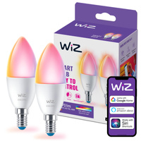 2x LED-Lampe E14 C37 4.9W = 40W 2200-6500K + RGB SMART WiFi WiZ