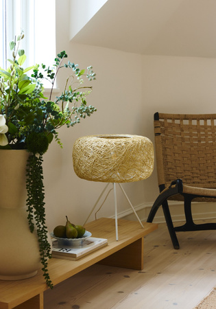 Tischlampe Schreibtisch Leuchte Stehend Dekorativ E27 Beige USB-C Dekor Ledvance