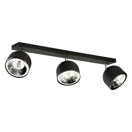 ALTEA BLACK Spot Reflektor Schwarz und Silber Modern 3xES111 GU10 3421 TK Lighting Deckenleuchte