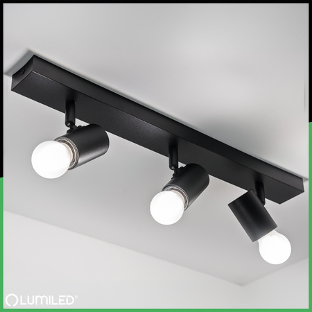 Deckenleuchte SPOT TUBA Reflektor Halogenleuchte 3x E27 GLASA LUMILED