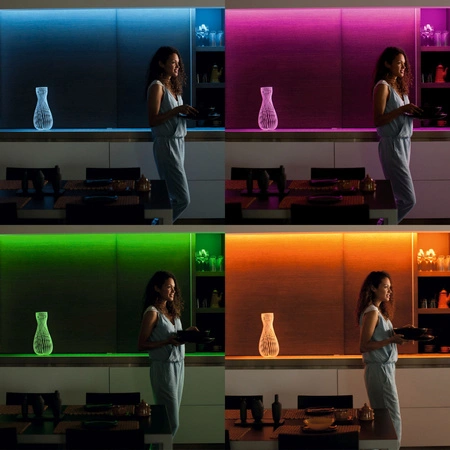 LED-Streifen RGB 5m dimmbar Multicolor-Fernbedienung Philips