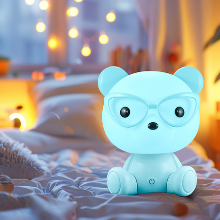 LED Dekorative Lampe 2.5W 59lm Blau Dimmbar Teddybär Sanico Goldlux