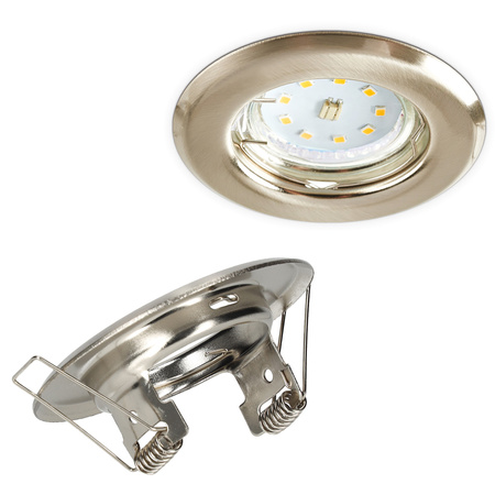 Flush-mounted GU10 Halogen Einbaustrahler Chrom Rund Kobi