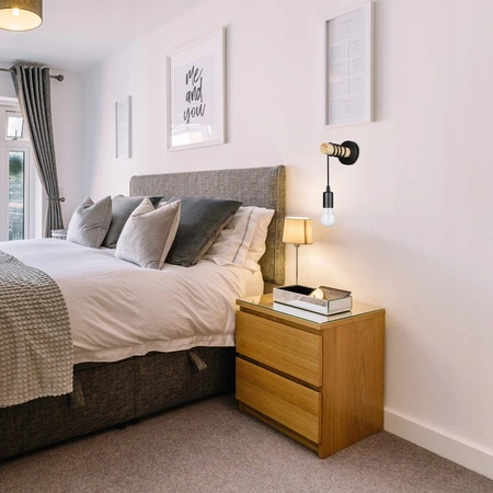 Spot E27 Hängelampe Schwarz Braun Eos Masterled