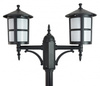 Außengartenlampe LATERNE E27 CORDOBA II OGMWN 2 TD 180-280cm schwarz Su-Ma