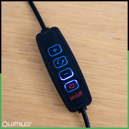 Schreibtischlampe LED 8W CCT Zeichnung Tischlampe 3x Vergrößerungsglas LUCA 2 Schwarz LUMILED