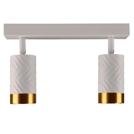 LED Decken-/Wandleuchte 2 x GU10 ARRAS Weiß GOLDLUX (Polux)