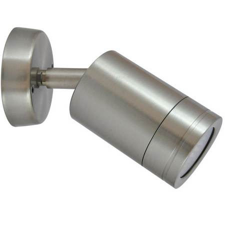 Gartenwandleuchte LED GU10 OLIMP bewegliche silberne Höhenleuchte - GOLDLUX (Polux)