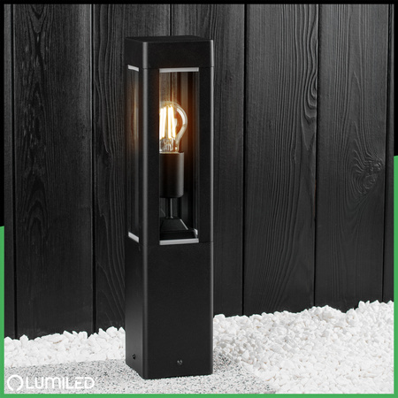 Gartenleuchte E27, Außenstehleuchte Pollerleuchte 50cm TILIA LUMILED