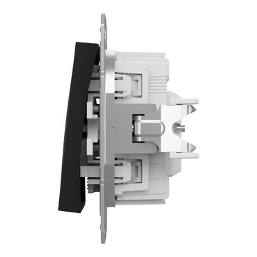 LED-Schalter ohne Rahmen Schnellkupplungsleuchte anthrazit Asfora Schneider