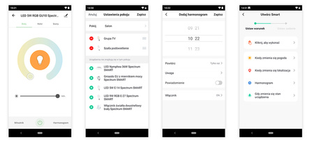 LED-Deckensegel 36W CCT SPECTRUM SMART TUYA WiFi 49cm