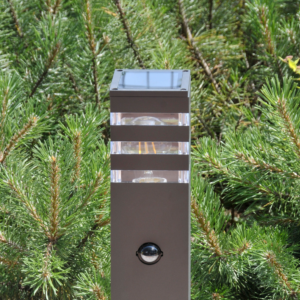 Gartenleuchte für den Außenbereich TEKSAS 44 E27 IP44 Sensormast Graphit GOLDLUX (Polux)