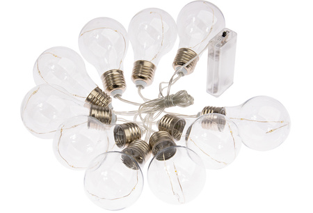 Batteriebetriebene LED-Gartengirlande 2,1 m betrieben mit 2 x AA-Batterien SMOLED GOLDLUX (Polux)