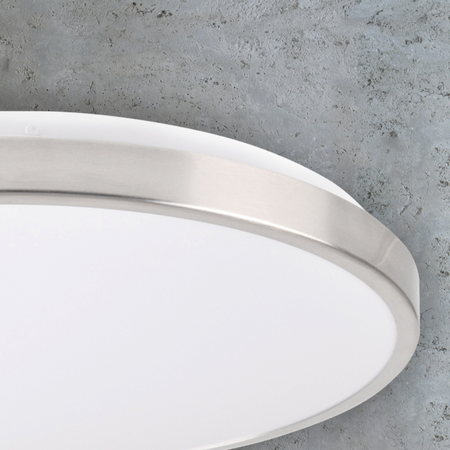 PLAFON LED Deckenleuchte weiß/nickel 40cm 24W 4000K KERN GOLDLUX (Polux)