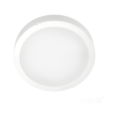 LED-Deckenblende Aufputz 18W 1800lm 4000lm Neutral 120° Weiß IP40 IK03 Sigaro Kobi