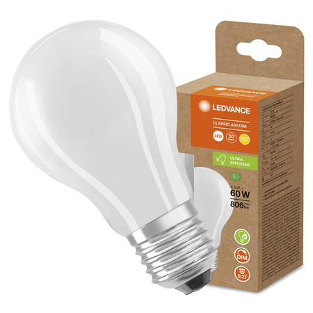 LED Lampen A60 E27 4.3W = 60W 806lm 2700K Warmweiß FILAMENT DIMMABLE LEDVANCE