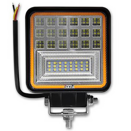 Arbeitsleuchte 126W LED-Halogen-Suchscheinwerfer 42 Dioden 10–60 V DC Fahrtrichtungsanzeiger IP67