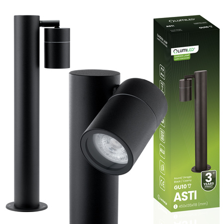Gartenleuchte GU10, Außenstehleuchte Pollerleuchte 45cm LUMILED