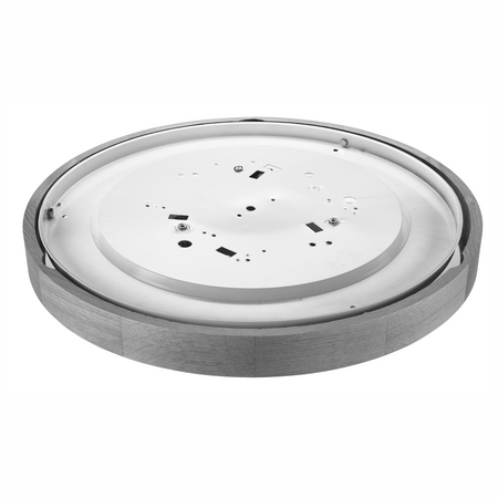 Plafond LED-Deckenleuchte ANELLO 3xE27 Weiß Holz Runde Glasschirm LD.PD-8.3 Lamkur