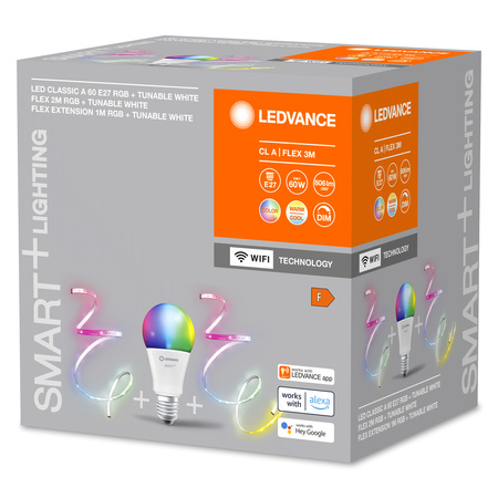 Glühbirne + LED-Streifen-Kit 8.5W 550lm 110° RGB CCT Dimmbar SMART+ WiFi Smart Bundle Ledvance