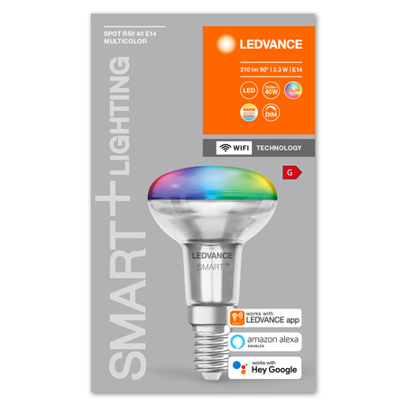 LED-Lampe E14 R50 3,3W = 40W 210lm RGB CCT 45° LEDVANCE SMART+ WIFI Dimmbar