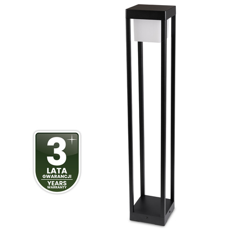 LED 12W 3000K 80cm Schwarz QUERCUS LUMILED Outdoor Standing Post Gartenlampe