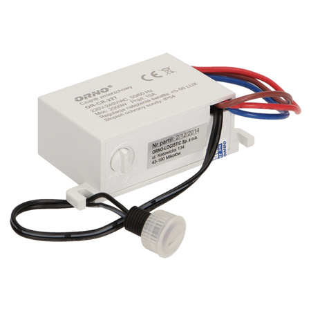 Dämmerungssensor mit externem Fühler 2000W IP54 Mini Weiß ORNO