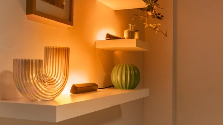 2x LED Gaming Schreibtischlampe RGBIC Gradient 30cm Lichtleiste Smart SMART WiFi Bluetooth Anwendung WiZ